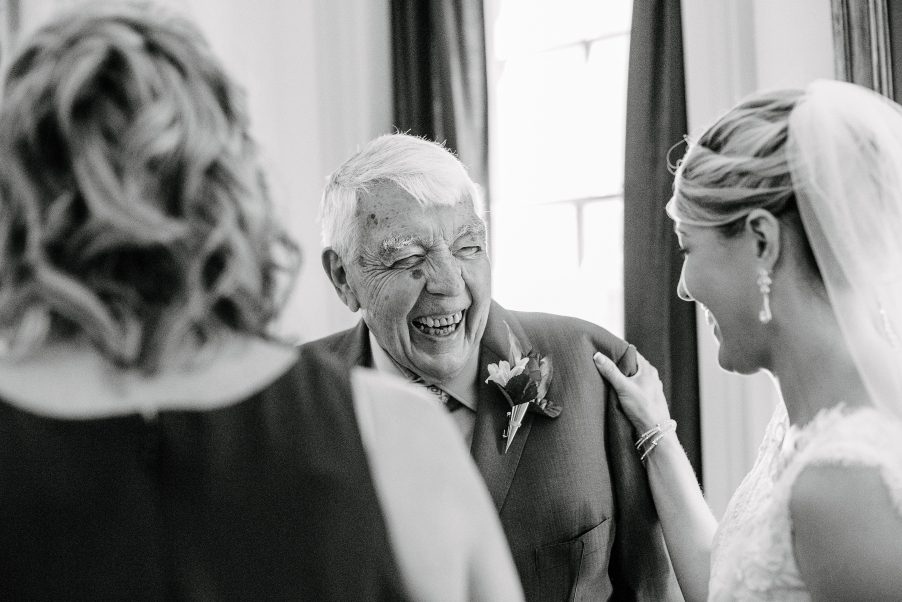 grandfather at wedding