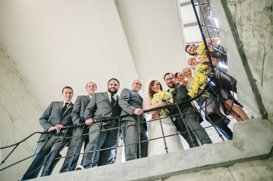 cleveland wedding party portrait