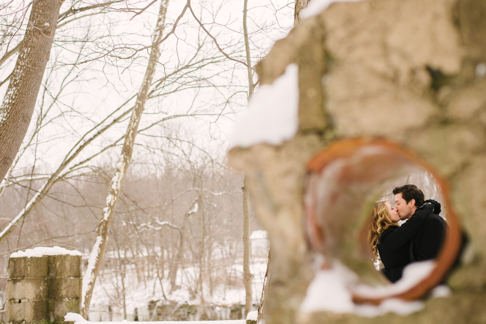 Winter photography composition