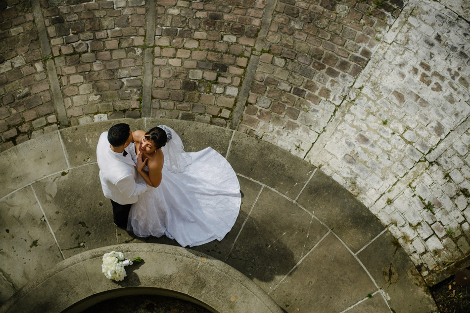 Happy bride in Cleveland