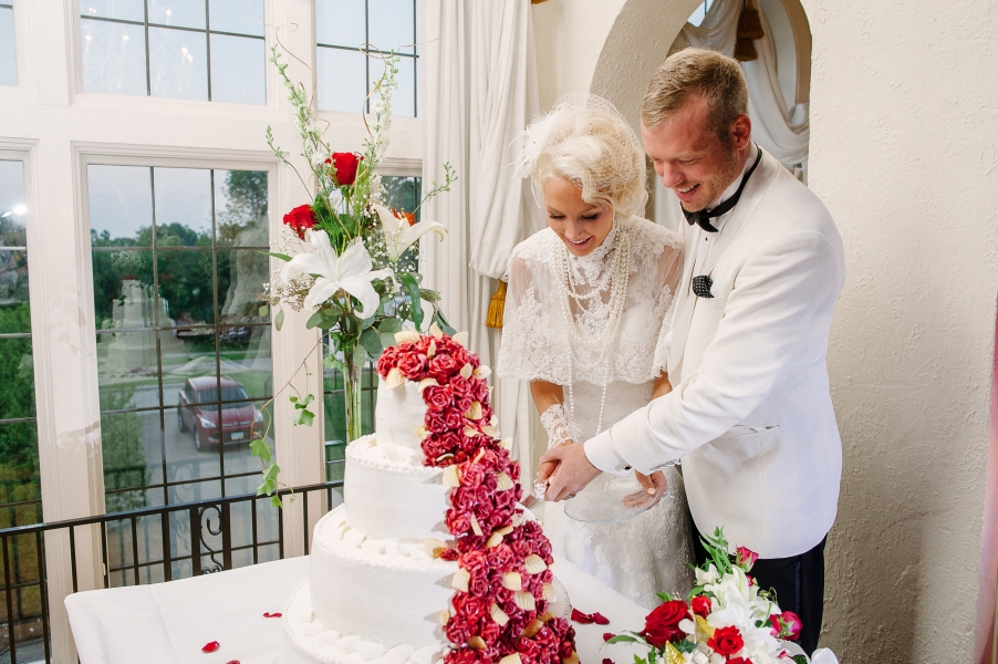 the cutting of the cake