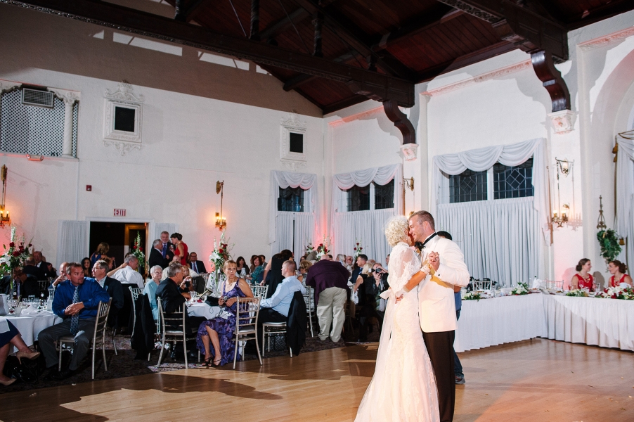 Wedding reception first dance