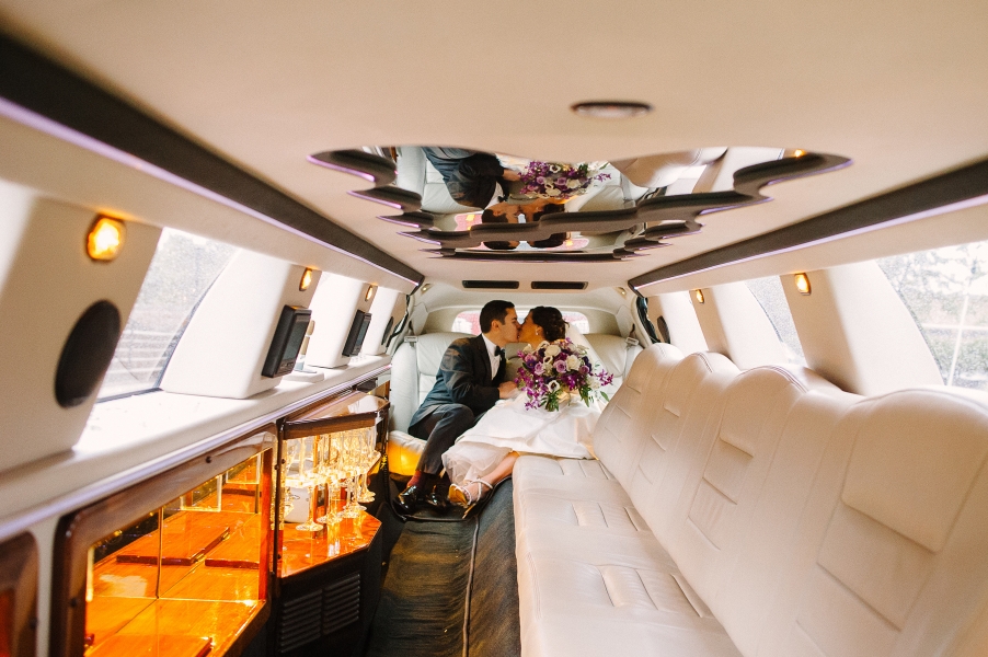 kiss inside the limo