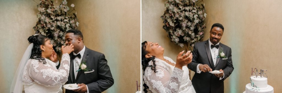 cutting the cake at galaxy restaurant