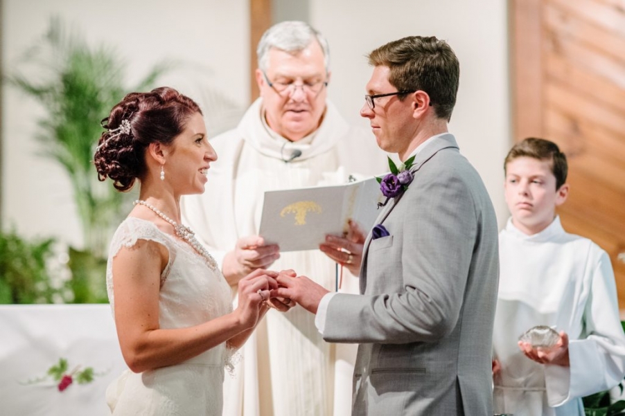 wedding ring exchange