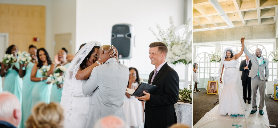 Great Lakes Science Center wedding ceremony